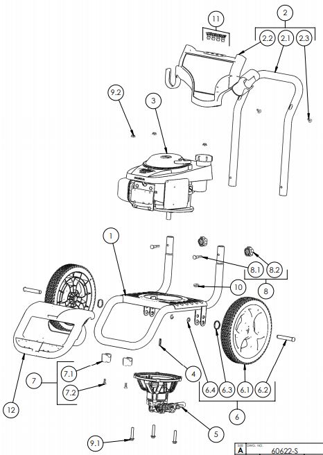 BDX2700-3100 PARTS LIST